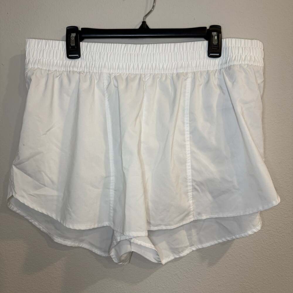 All in Motion Women's Athletic Lined Shorts White